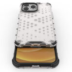 Honeycomb Anti-Fall Transparent iPhone Case by milgaya.pk