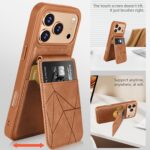 Premium Leather Wallet Phone Case Compatible for iPhone with Card Holder Slots & Back Flip Kickstand at milgaya.pk