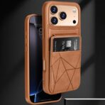 Premium Leather Wallet Phone Case Compatible for iPhone with Card Holder Slots & Back Flip Kickstand - Image 3